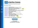 Website Snapshot of CLARKE-HESS COMMUNICATION RES