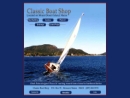 Website Snapshot of Classic Boat Shop