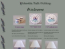 Website Snapshot of Columbia Falls Pottery