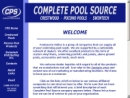 Website Snapshot of Pocono Pool Products