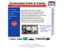 Website Snapshot of Construction Crane & Tractor