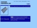 Website Snapshot of Container Components Inc