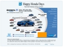 Website Snapshot of H D A Motors