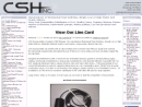 Website Snapshot of Csh Inc