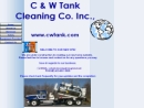 Website Snapshot of C & W TANK CLEANING COMPANY INC