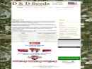 Website Snapshot of D & D SEEDS & FARM EQUIPMENT SALES, INC
