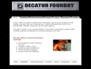 Website Snapshot of Decatur Foundry, Inc.