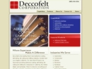 Website Snapshot of DECCOFELT CORPORATION