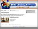 Website Snapshot of DFW CLEANING SERVICE