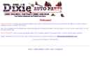 Website Snapshot of Dixie Auto Parts