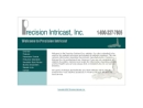 Website Snapshot of Precision Intricast, Inc.