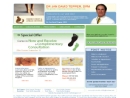 Website Snapshot of Dr. Jan Tepper's Foot and Ankle Center