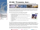 Website Snapshot of D. W. Tower, Inc.