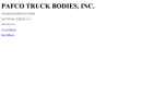 Website Snapshot of PAFCO TRUCK BODIES INC