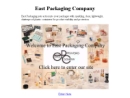 Website Snapshot of East Packaging Co.
