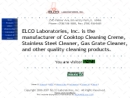 Website Snapshot of Elco Laboratories, Inc.