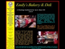 Website Snapshot of Emily's Bakery & Deli