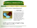Website Snapshot of Fairway Products Co.
