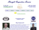 Website Snapshot of STRAIGHT INSPECTION SERVICE