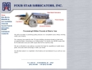 Website Snapshot of Four Star Fabricators, Inc.