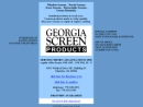Website Snapshot of Georgia Screen Products