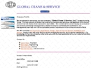 Website Snapshot of GLOBAL CRANE & SERVICE, LTD.
