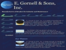Website Snapshot of E. Gornell & Sons, Inc.