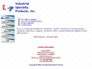 Website Snapshot of INDUSTRIAL SPECIALTY PRODUCTS