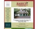Website Snapshot of Hahns Woodworking