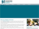 Website Snapshot of HAMILTON CONSTRUCTION CO (OREG