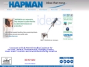 Website Snapshot of Hapman Conveyors