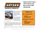 Website Snapshot of HAYDEN ACQUISITION, LLC