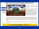 Website Snapshot of San Francisco Herb & Natural Food Co.