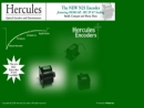 Website Snapshot of Hercules Encoders