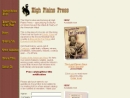 Website Snapshot of High Plains Press