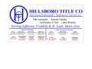 Website Snapshot of HILLSBORO TITLE CO INC