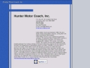 Website Snapshot of HUNTER MOTOR COACH, INC