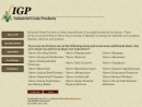 Website Snapshot of Industrial Grain Products