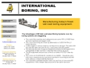 Website Snapshot of International Boring, Inc.