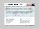 Website Snapshot of J F Sheet Metal, Inc.