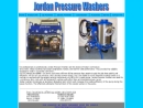 Website Snapshot of Jordan High Pressure Washers Corp.
