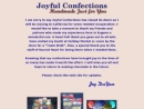 Website Snapshot of Joyful Confections