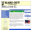 Website Snapshot of Kari-Out Co.