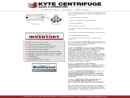 Website Snapshot of Kyte Centrifuge Sales & Consulting