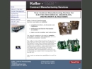 Website Snapshot of keller technology