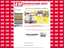 Website Snapshot of KEN MARTIN SCHOOL SUPPLIES