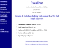 Website Snapshot of Excalibur Pre-Keyed Shafting, Inc.