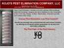 Website Snapshot of KOJO'S PEST ELIMINATION COMPANY LLC