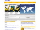 Website Snapshot of Komatsu Equipment Co