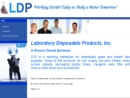 Website Snapshot of Laboratory Disposable Products